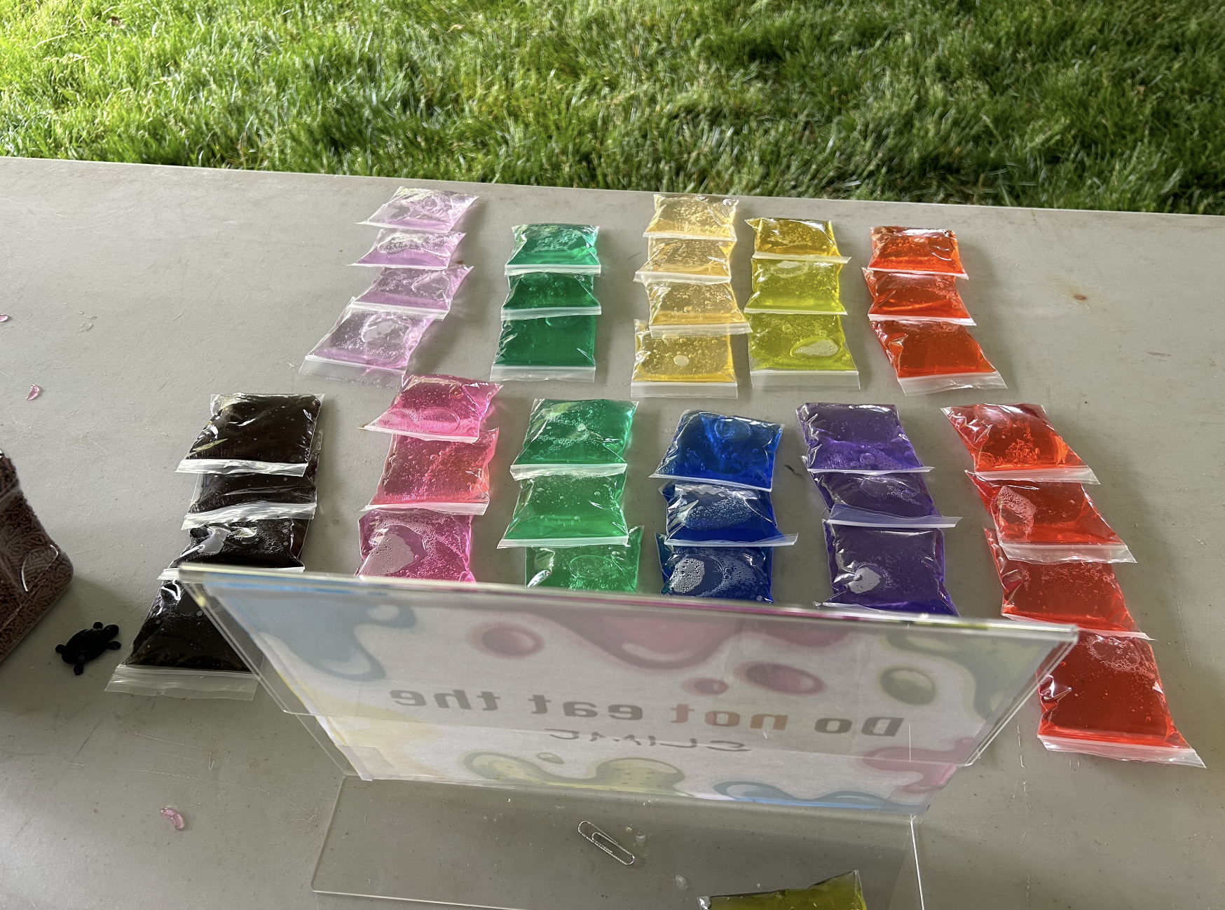 Maryland Day gut microbiome booth slime!